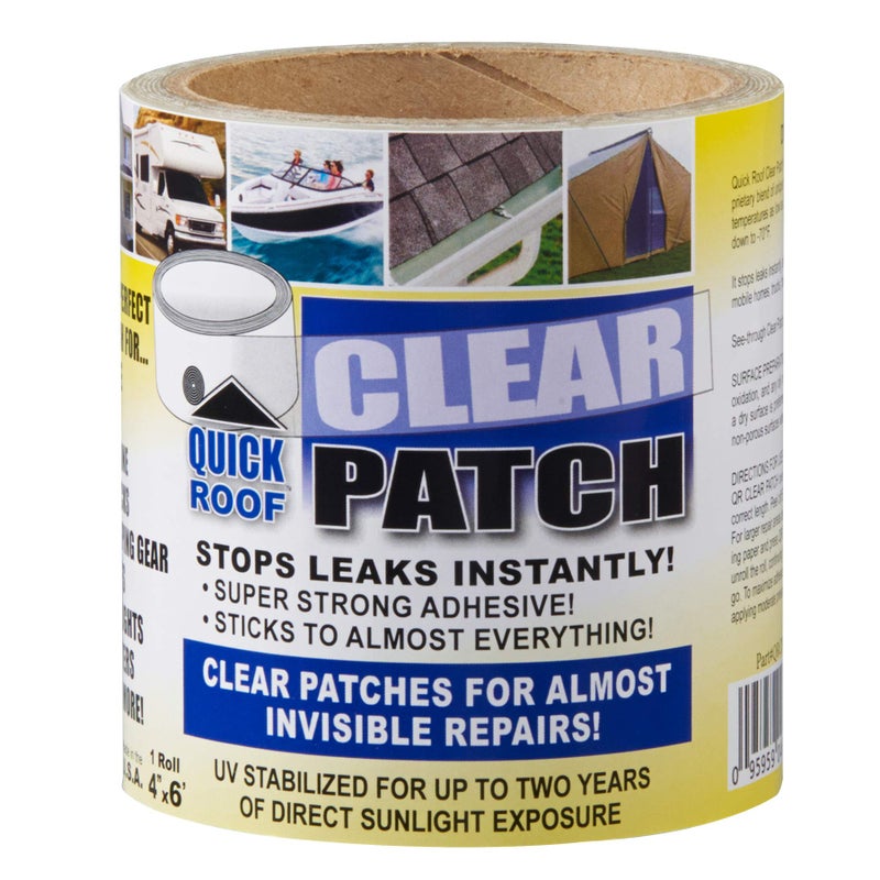 Cofair Products QRCP46 Quick Roof Clear Patch-4"" x 6""